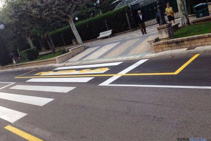 Imagen de la señalización horizontal. / SN