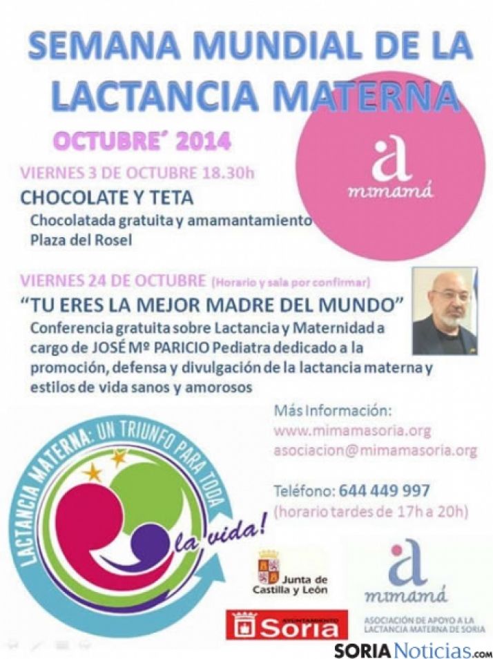 Cartel de la Semana Mundial de la Lactancia Materna