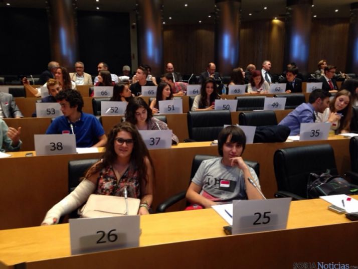 Los alumnos en el Senado 