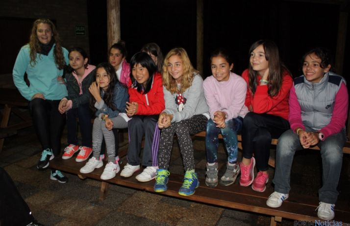 Los estudiantes, en Abejar. 