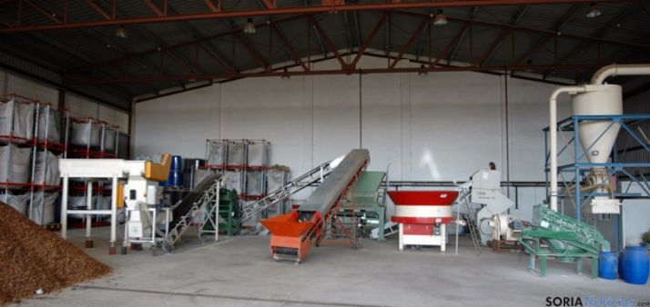 Actual planta de pretratamiento de biomasa en el Céder. 