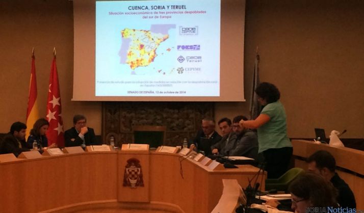 Un momento de la ponencia en la Universidad de Alcalá. 