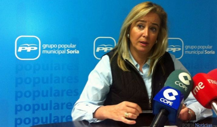 La concejal popular María José Fuentes. 