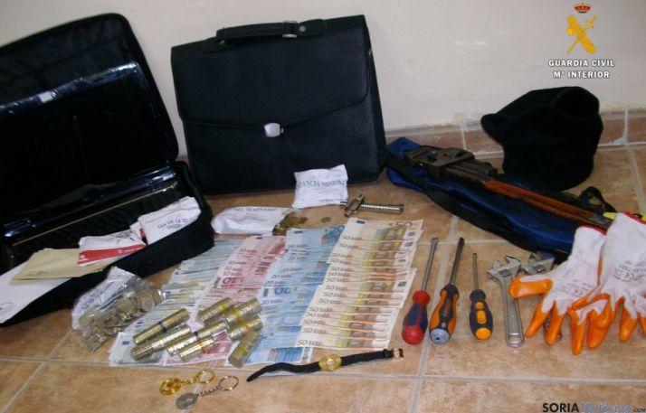 El botín, recuperado en su totalidad. / Subdelegación.