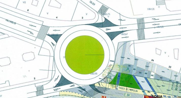 Plano de la rotonda del Espolón. / Ayto.