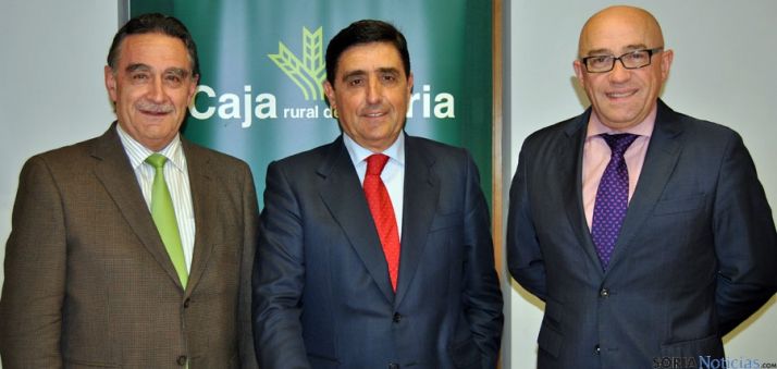 García (izda.), Martínez y Barca.