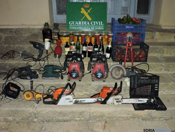 Material robado que se ha recuperado