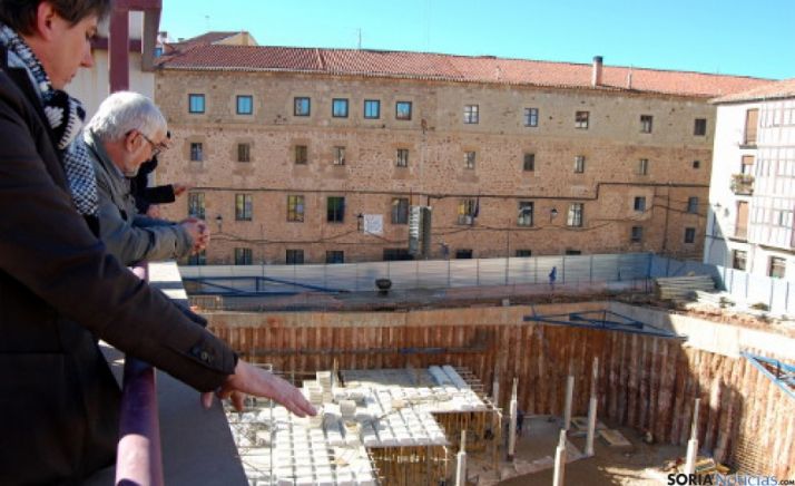 El alcalde en las obras del mercado