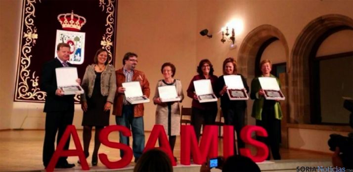Reconocimientos en la gala de ASAMIS.