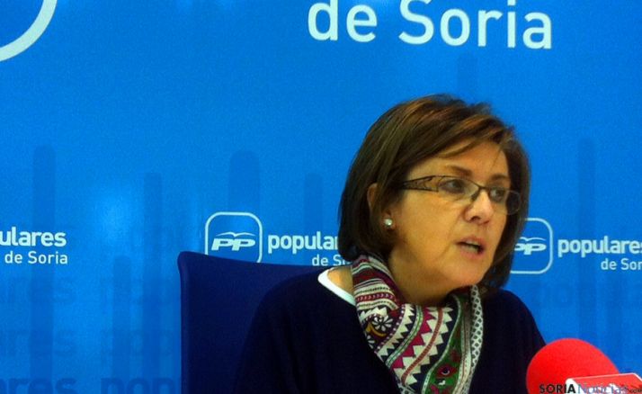 Marimar Angulo, este viernes en rueda de prensa.
