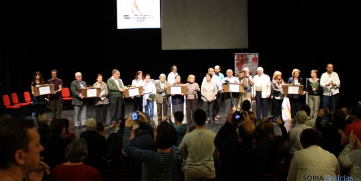 El emotivo acto este sábado en La Audiencia. / LLG