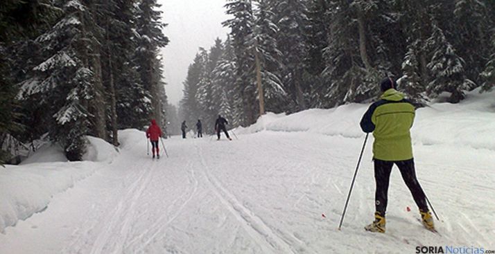 Pista de fondo en Santa Inés.