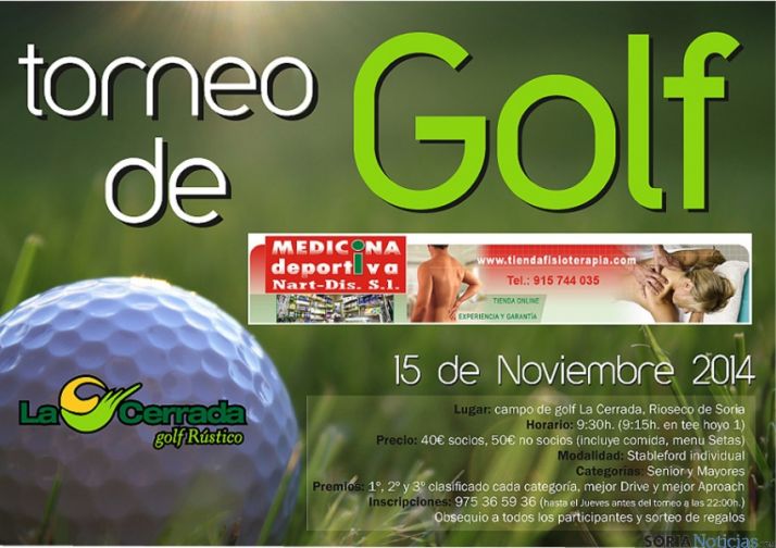 Habrá obsequios para los golfistas.