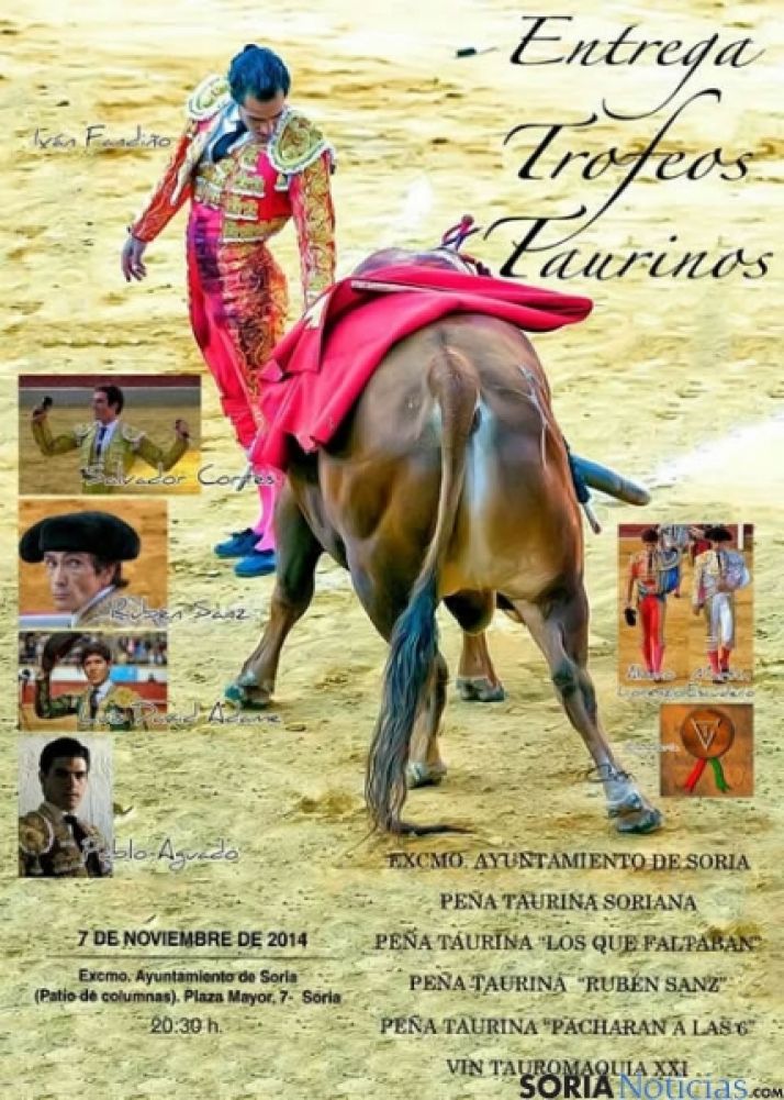 Carteles de los premios y charlar