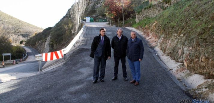 Pardo (izda.) Marín y Soria en Magaña. / Dip