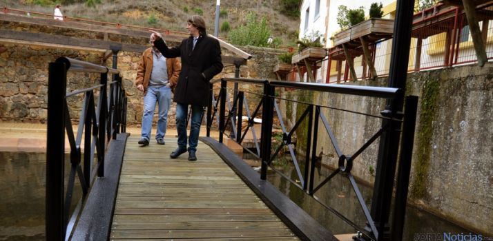 Mínguez, en las obras del lavadero. / SN