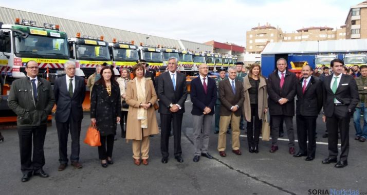 Responsables del Gobierno de España en la región ante el operativo invernal. / SN  