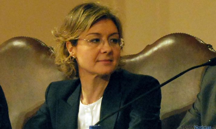 Isabel García Tejerina, en una visita a Soria. / SN