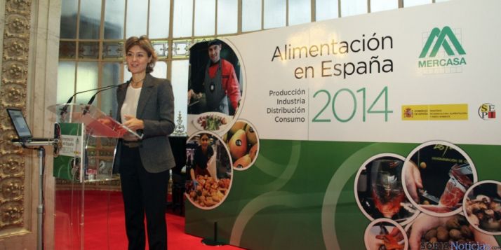 García Tejerina presentando el informe anual de MERCASA. / MAGRAMA