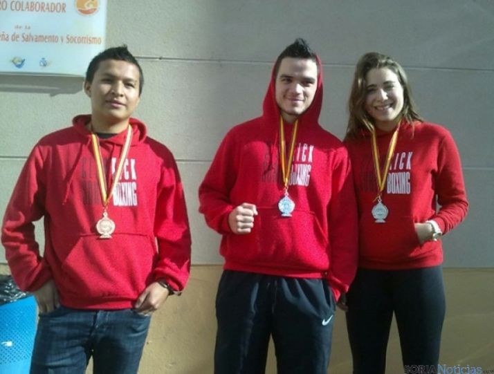 Los sorianos con sus medallas