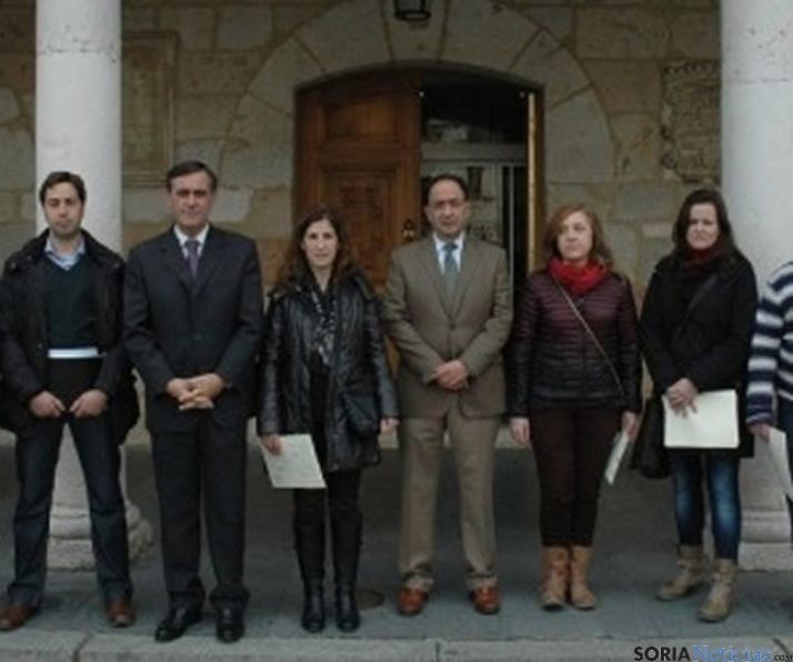 Alumnos con Pardo y Represa