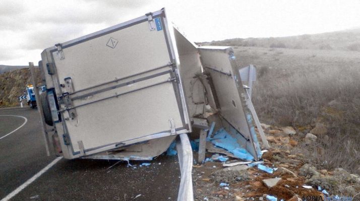 Estado del vehículo tras el accidente. / Ainalb Alomar 