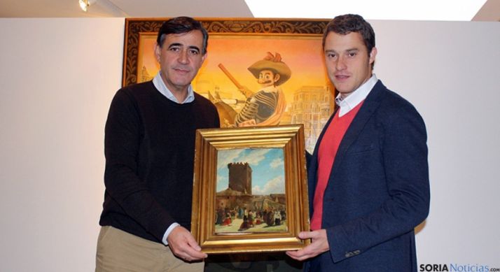 El cuadro donado por la galería CortabitArte. / Dip.