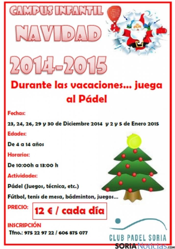 Cartel del Campus de Pádel 