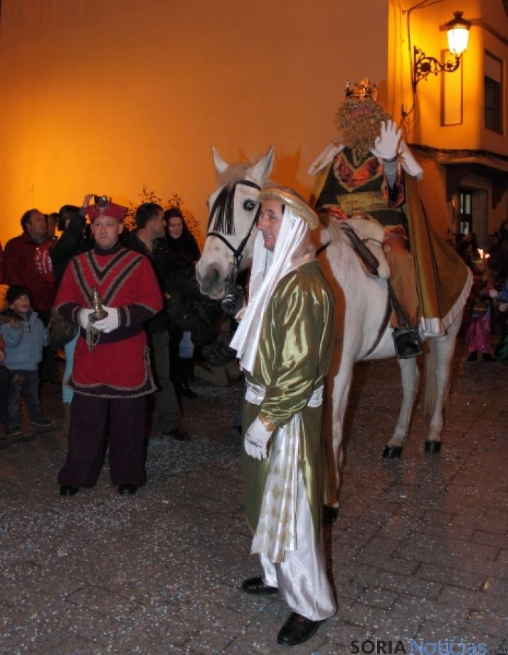 Una de las escenas de la cabalgata en Ólvega. / SN
