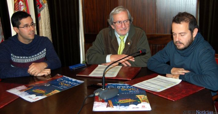 Martín, (dcha.), Bárez y Díez este viernes. / Ayto.