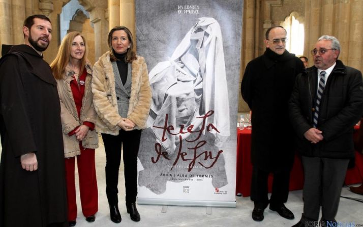 Presentación de la muestra este lunes en Alba de Tormes. / Jta.