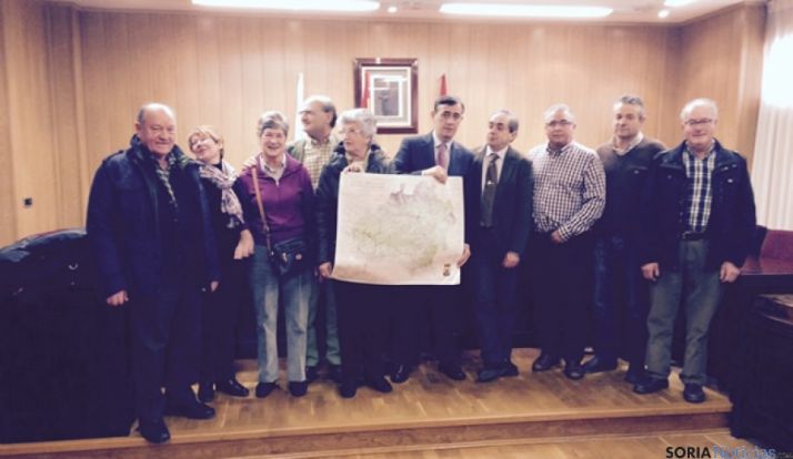 Pardo con los alcaldes de la Ribera