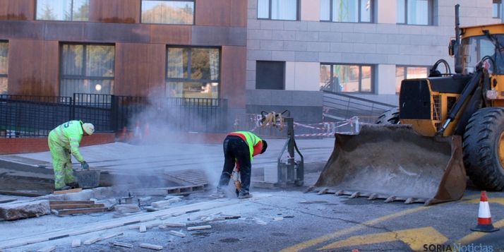 La construcción, uno de los sectores que repuntan en Soria. / SN