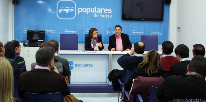 Jesús Peregrina, junto a Marimar Angulo esta tarde de martes. 