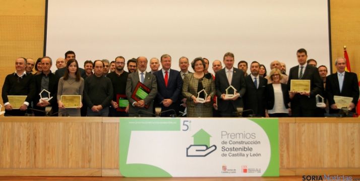 Premios de Construcción Sostenible de Castilla y León, este martes. / Jta,