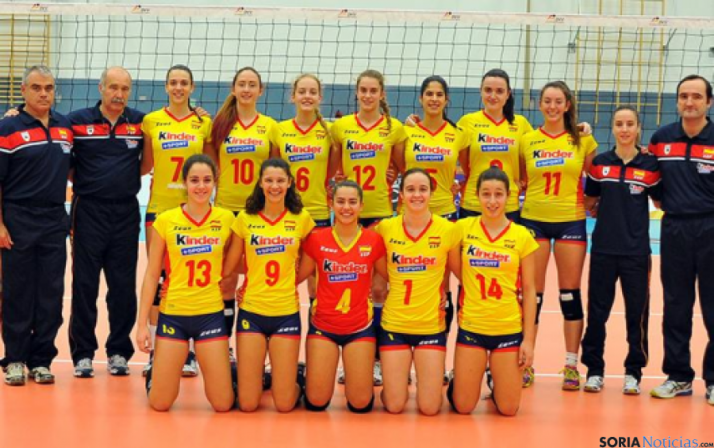 El combinado juvenil femenino de voley.