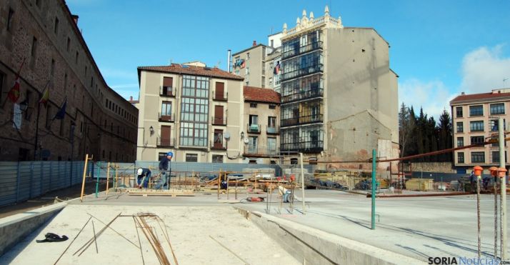 Las obras del nuevo mercado de abastos. / Ayto.