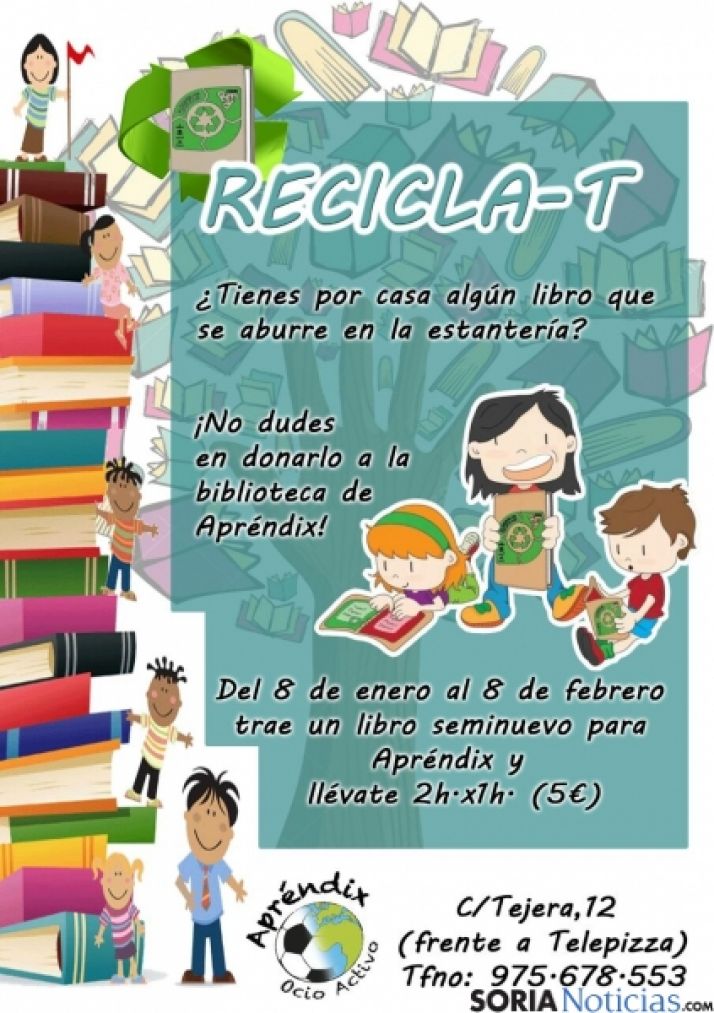 La ludoteca Aprendix regala horas de ocio por la entrega de libros usados