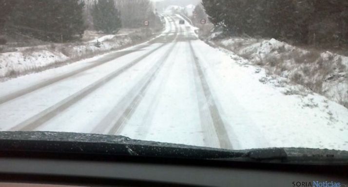Estado de una carretera local de la provincia
