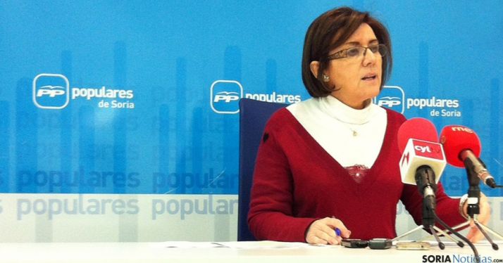 La presidenta de los populares sorianos, Marimar Angulo.