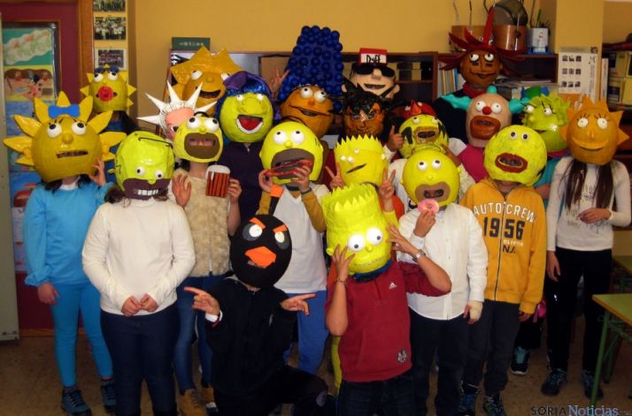 Los estudiantes, en su carnaval. 