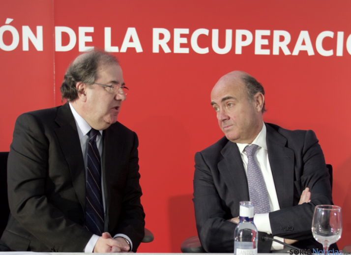 Herrera y de Guindos hoy en Burgos.