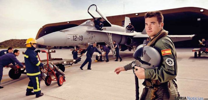 Un piloto del Ejército del Aire. 
