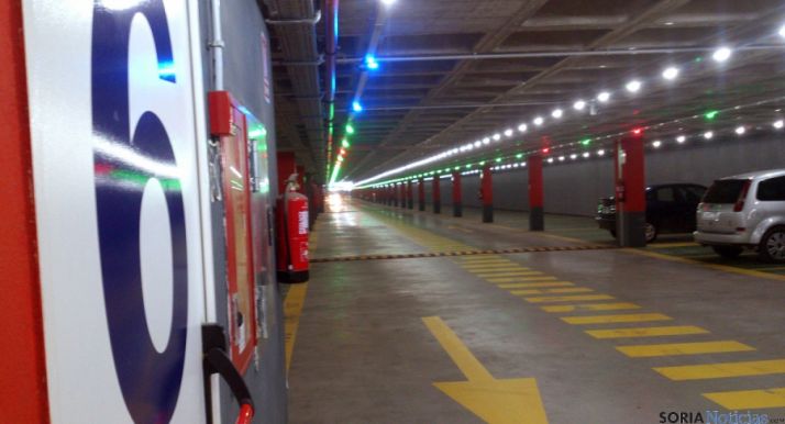 Imagen del aparcamiento subterráneo en el Espolón. / SN