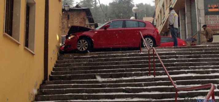 Golpe contra una pared en la calle Betetas