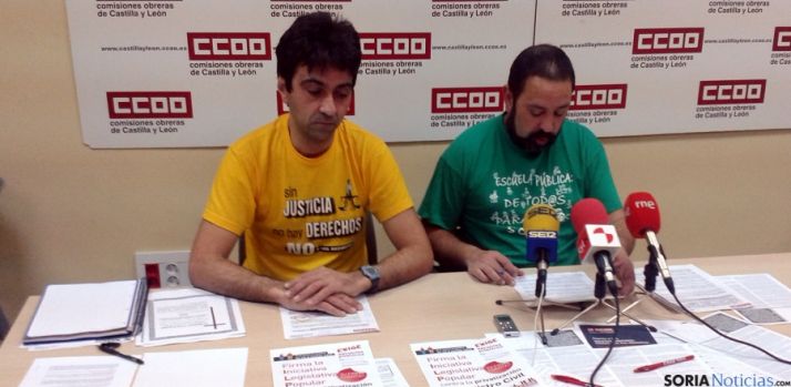 Javier Sanz (izda.) y Javier Moreno. 