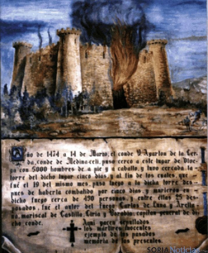 Recuerdo de los fallecidos en Los Mártires. 