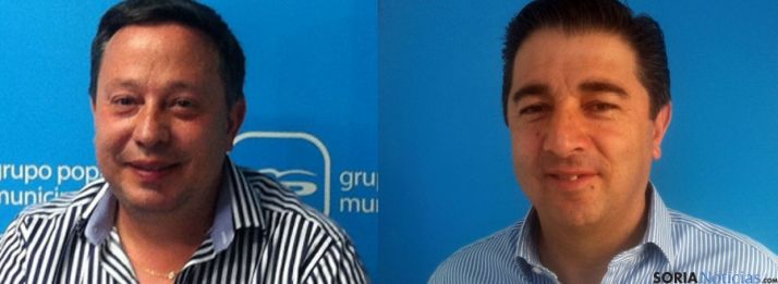 Adolfo Saiz, (izda.) y Jesús Peregrina, primeros de lista a Ayuntamiento y Diputación. / SN
