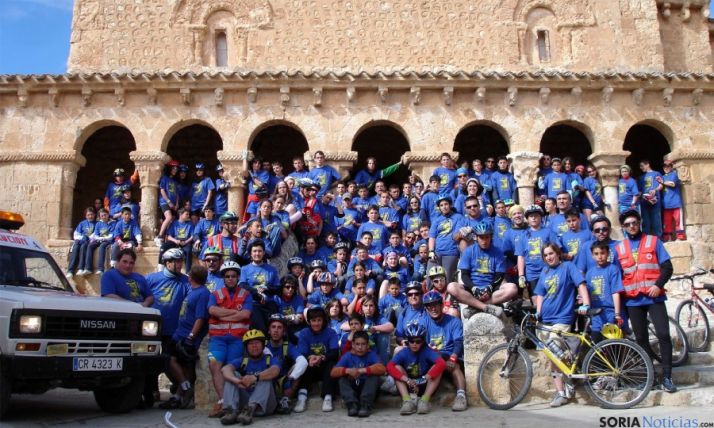 Los ciclistas, en uno de sus recorridos. / EH