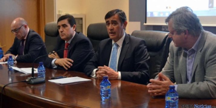 Domingo Barca (izda.), Carlos Martínez Izquierdo, Anotnio Pardo y Luc Thys. / SN